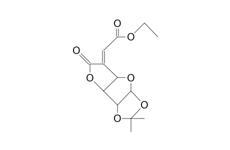 (E)-5-Desoxy-5-C-ethoxycarbonylmethylene-1,2-O-isopropylidene-A-D-xylo-hexofuranurono-6,3-lactone