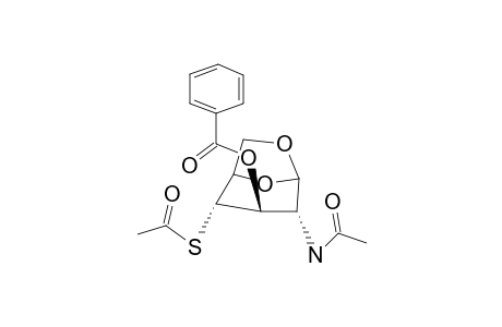 2-ACETAMIDO-4-S-ACETYL-1,6-ANHYDRO-3-O-BENZOYL-2-DEOXY-4-THIO-BETA-D-GLUCOPYRANOSE