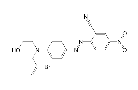 N-Hydroxyethyl-N-(2-bromoally)-4-(2-cyano-4-nitrophenylazo)aniline