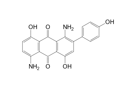 1,5-diamino-4,8-dihydroxy-2-(p-hydroxyphenyl)anthraquinone