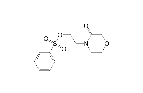 4-(2-phenylsulfonyloxyethyl)morpholin-3-one