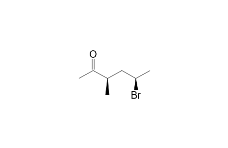 2-Hexanone, 5-bromo-3-methyl-, (R*,R*)-