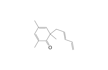 2,4,6-trimethyl-6-[(2E)-penta-2,4-dienyl]-1-cyclohexa-2,4-dienone