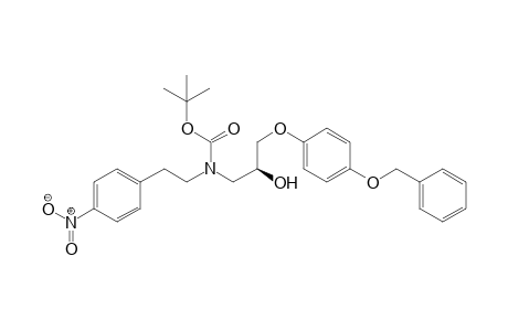 Tert-Butyl-(S)-3-[4-(benzyloxy)phenoxy]-2-hydroxypropyl-4-nitrophenethylcarbamate