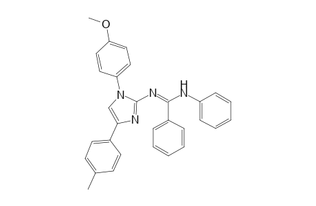 N'-[1-(4-methoxyphenyl)-4-(4-methylphenyl)-2-imidazolyl]-N-phenylbenzenecarboximidamide
