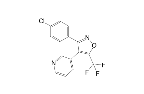 3-(4-Chlorophenyl)-4-(3-pyridinyl)-5-(trifluoromethyl)isoxazole