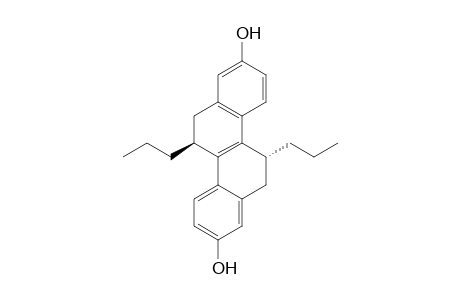 5,11-trans-Dipropyl-5,6,11,12-Tetrahydrochrysene-2,8-diol