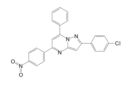 2-(4-CHLOROPHENYL)-5-(4-NITROPHENYL)-7-PHENYLPYRAZOLO-[1,5-A]-PYRIMIDINE