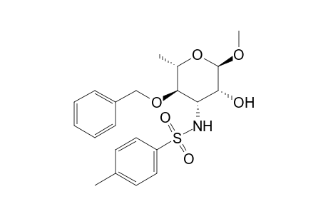 .alpha.-L-Mannopyranoside, methyl 3,6-dideoxy-3-[[(4-methylphenyl)sulfonyl]amino]-4-O-(phenylmethyl)-