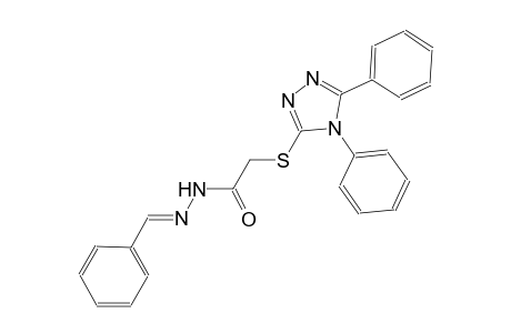 2-[(4,5-diphenyl-4H-1,2,4-triazol-3-yl)sulfanyl]-N'-[(E)-phenylmethylidene]acetohydrazide