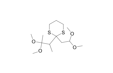 2-(2,2-dimethoxyethyl)-2-(3,3-dimethoxy-2-butyl)-1,3-dithiane