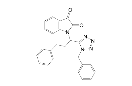 1-(1-(1-Benzyl-1H-tetrazol-5-yl)-3-phenylpropyl)indoline-2,3-dione