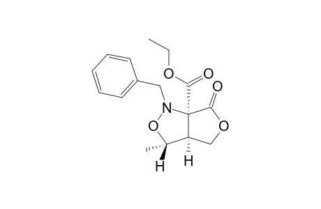 (3S,3aS,6aS)-Tetrahydro-6a-(ethoxycarbonyl)-3-methyl-1-(phenylmethyl)-1H,6H-furo[3,4-c]isoxazol-6-one