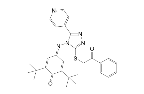 2,6-Di-tert-butyl-4-[3-(2-oxo-2-phenylethylsulfanyl)-5-(pyridin-4-yl)-4H-1,2,4-triazol-4-ylimino]-cyclohexa-2,5-dien-1-one