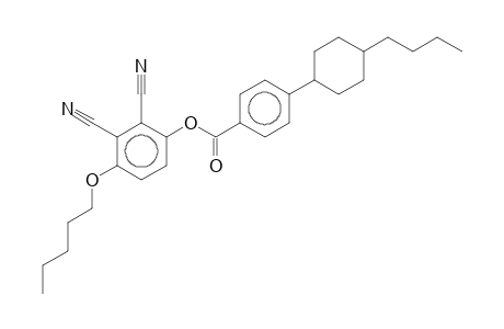 2,3-Dicyano-4-(pentyloxy)phenyl 4-(4-butylcyclohexyl)benzoate