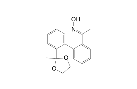 Ethanone, 1-[2'-(2-methyl-1,3-dioxolan-2-yl)[1,1'-biphenyl]-2-yl]-, oxime