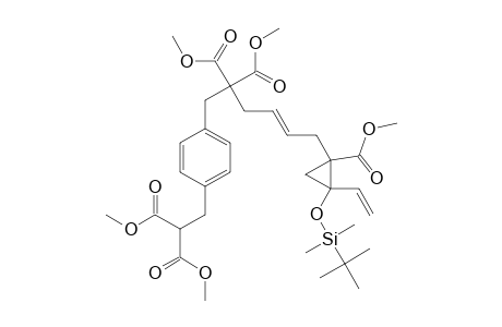 DIMETHYL-(4E)-6-[R-2-(TERT.-BUTYLDIMETHYLSILOXY)-T-1-METHOXYCARBONYL-2-VINYLCYCLOPROP-1-YL]-1-[4-[2,2-DI-(METHOXYCARBONYL)-ETHYL]-PHENYL]-4-HEXENE