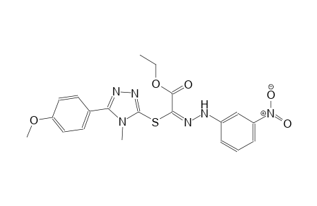 ethyl (2E)-{[5-(4-methoxyphenyl)-4-methyl-4H-1,2,4-triazol-3-yl]sulfanyl}[(3-nitrophenyl)hydrazono]ethanoate