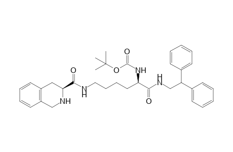 tert-Butyl {(R)-1-[(2,2-Diphenylethyl)amino]-1-oxo-6-[(S)-1,2,3,4-tetrahydroisoquinoline-3-carboxamido]hexan-2-yl}-carbamate