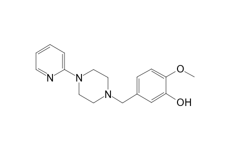 2-Methoxy-5-[(4-pyridin-2-ylpiperazin-1-ium-1-yl)methyl]phenolate