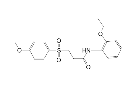 propanamide, N-(2-ethoxyphenyl)-3-[(4-methoxyphenyl)sulfonyl]-