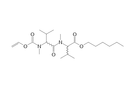 dl-Valyl-dl-valine, N,N'-dimethyl-N'-vinyloxycarbonyl-, hexyl ester