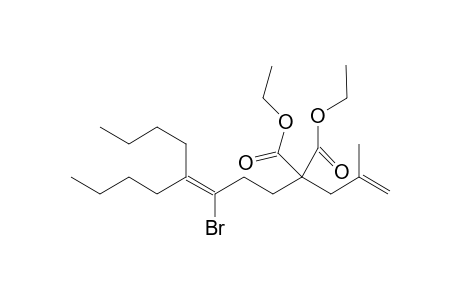 Diethyl 2-(3-bromo-4-butyl-3-octen-1-yl)-2-(2-methylallyl)malonate