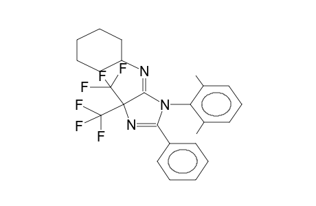 (E)-5-CYCLOHEXYLIMINO-1-(2,6-DIMETHYLPHENYL)-2-PHENYL-4,4-BIS(TRIFLUOROMETHYL)-2-IMIDAZOLINE