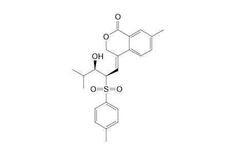 1H-2-Benzopyran-1-one, 3,4-dihydro-4-[3-hydroxy-4-methyl-2-[(4-methylphenyl)sulfonyl]pentylidene]-7-methyl-, [R*,R*-(Z)]-(.+-.)-