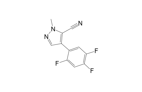 2-Methyl-4-(2,4,5-trifluorophenyl)-3-pyrazolecarbonitrile