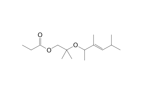 2'-Methyl-2'-(1",2",4"-trimethylpent-2"-enyloxy)propyl propionate