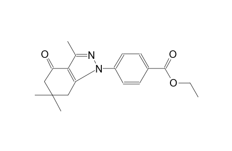 benzoic acid, 4-(4,5,6,7-tetrahydro-3,6,6-trimethyl-4-oxo-1H-indazol-1-yl)-, ethyl ester