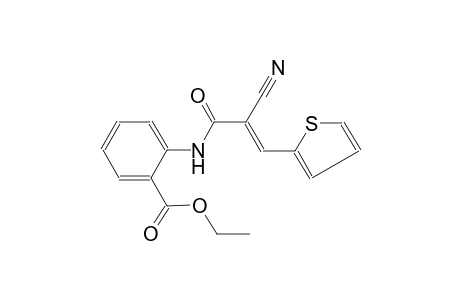 benzoic acid, 2-[[(2E)-2-cyano-1-oxo-3-(2-thienyl)-2-propenyl]amino]-,ethyl ester