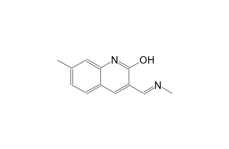 7-methyl-3-{(E)-[(E)-methylimino]methyl}-2-quinolinol