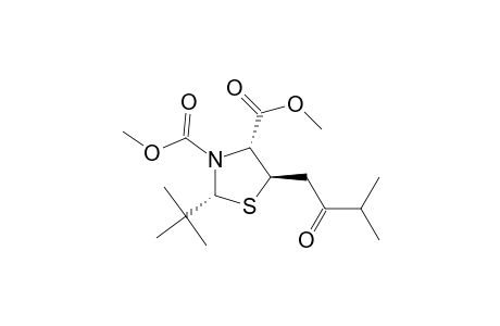 (2R,4R,5R)-dimethyl 2-(t-butyl)-5-(3'-methyl-2'-oxobutyl)-1,3-thiazolidine-3,4-dicarboxylate