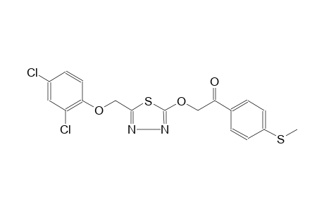 2-({5-[(2,4-dichlorophenoxy)methyl]-1,3,4-thiadiazol-2-yl}oxy)-1-[4-(methylsulfanyl)phenyl]ethanone