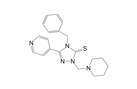 4-Benzyl-2-piperidin-1-ylmethyl-5-pyridin-4-yl-2,4-dihydro-[1,2,4]triazole-3-thione