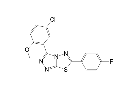 [1,2,4]triazolo[3,4-b][1,3,4]thiadiazole, 3-(5-chloro-2-methoxyphenyl)-6-(4-fluorophenyl)-