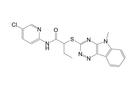 butanamide, N-(5-chloro-2-pyridinyl)-2-[(5-methyl-5H-[1,2,4]triazino[5,6-b]indol-3-yl)thio]-