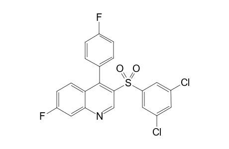 3-((3,5-Dichlorophenyl)sulfonyl)-7-fluoro-4-(4-fluorophenyl)-quinoline