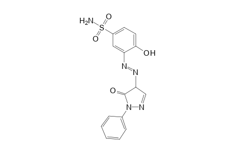 Benzenesulfonamide, 3-[2-(4,5-dihydro-5-oxo-1-phenyl-1H-pyrazol-4-yl)diazenyl]-4-hydroxy-