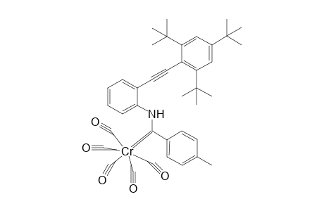 Pentacarbonyl{[2'-(<2",4",6"-tri-t-butylphenyl>ethynyl)phenylamino]-(p-tolyl)carbene}-chromium