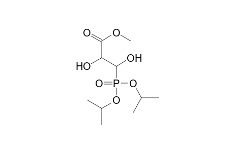 Propanoic acid, 3-[bis(1-methylethoxy)phosphinyl]-2,3-dihydroxy-, methyl ester, (R*,R*)-(.+-.)-