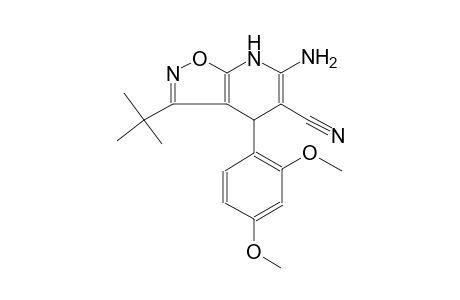 6-amino-3-tert-butyl-4-(2,4-dimethoxyphenyl)-4,7-dihydroisoxazolo[5,4-b]pyridine-5-carbonitrile