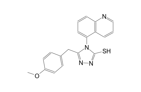 4H-1,2,4-triazole-3-thiol, 5-[(4-methoxyphenyl)methyl]-4-(5-quinolinyl)-