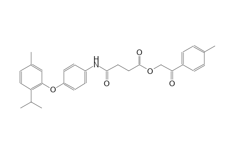 butanoic acid, 4-[[4-[5-methyl-2-(1-methylethyl)phenoxy]phenyl]amino]-4-oxo-, 2-(4-methylphenyl)-2-oxoethyl ester