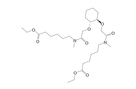 Hexanoic acid, 6,6'-[1,2-cyclohexanediylbis[oxy(1-oxo-2,1-ethanediyl)(methylimino)]]bis-, diethyl ester, trans-