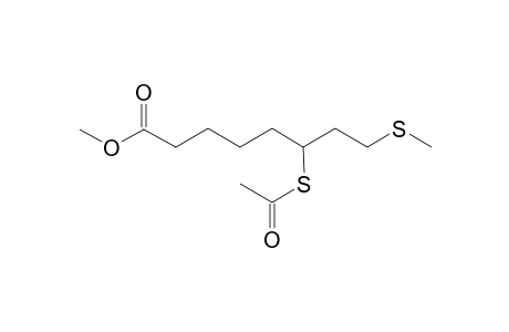 Methyl 6-acetylthio-8-methylthio-octanoate