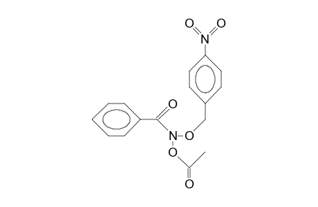 N-Acetoxy-benzohydroxamic acid, P-nitro-benzyl ester