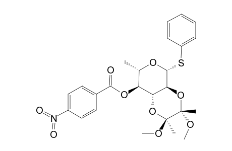 PHENYL-4-O-(4-NITROBENZOYL)-6-DEOXY-2,3-O-(2',3'-DIMETHOXY-2',3'-DIMETHYLBUTANE)-1-THIO-BETA-D-GLUCOPYRANOSIDE